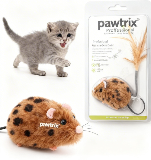 pawtrix® Furry Secret Agent Mouse Cat Toy – Your Kitty’s Ultimate Prey for Pouncing, Zoomies & Midnight Hunting Adventures!