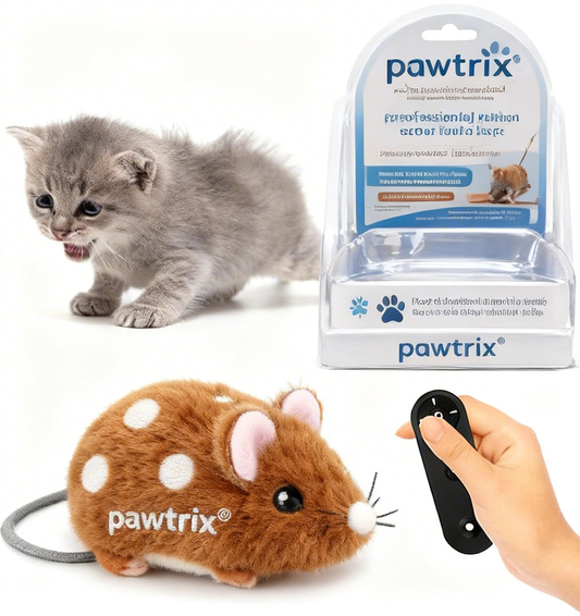 pawtrix® Realistic Fleece Mouse Cat Toy – The Purr-fect Prey to Unleash Your Kitty’s Inner Hunter!